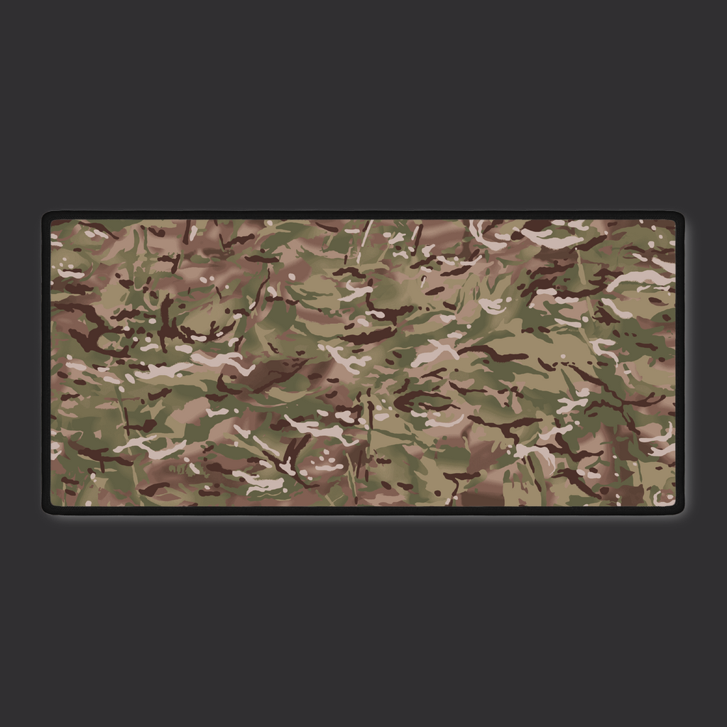 British MTP Camo Desk Mat Military Precision for Your Desk