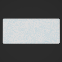 Whiteout Topo Desk Mat