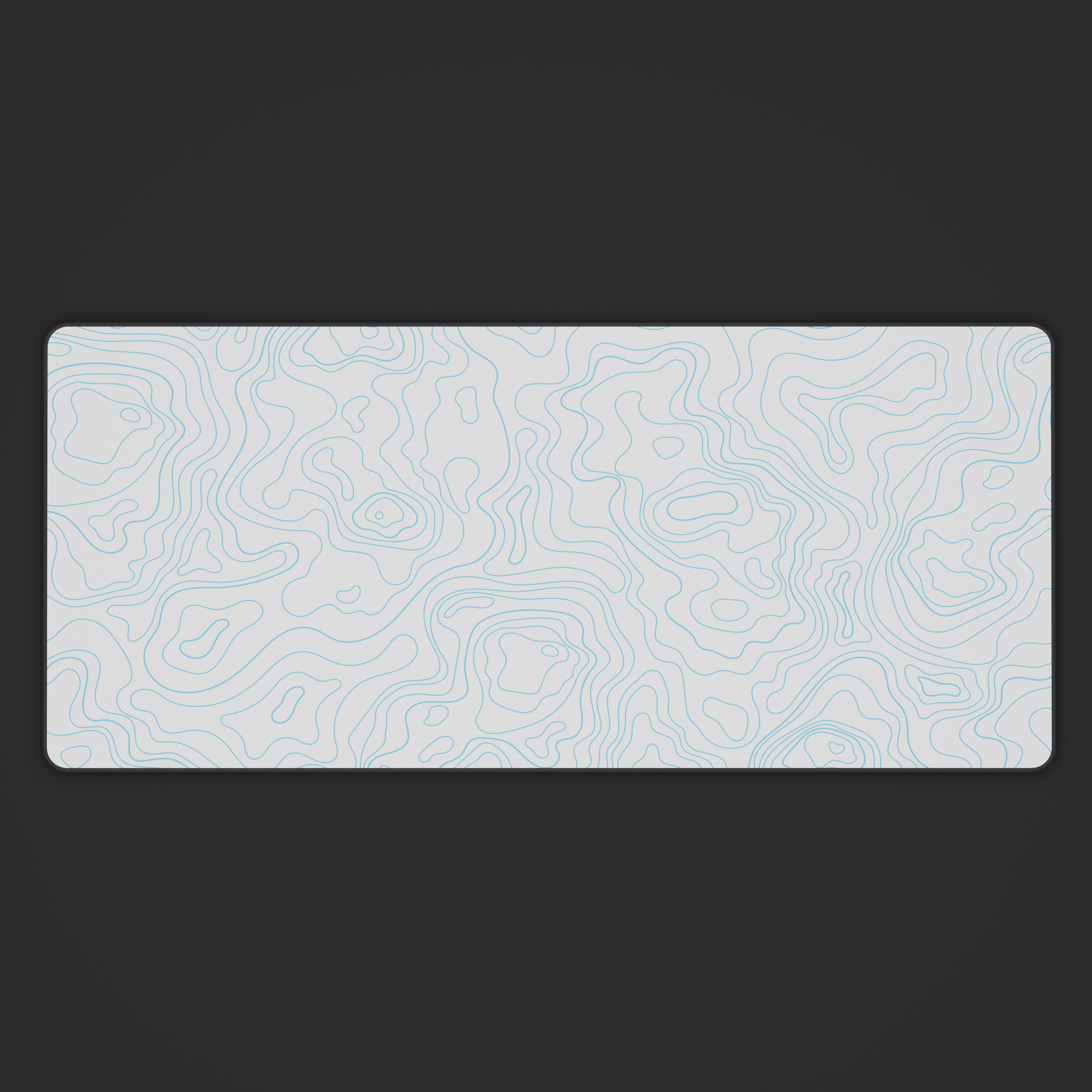 Whiteout Topo Desk Mat