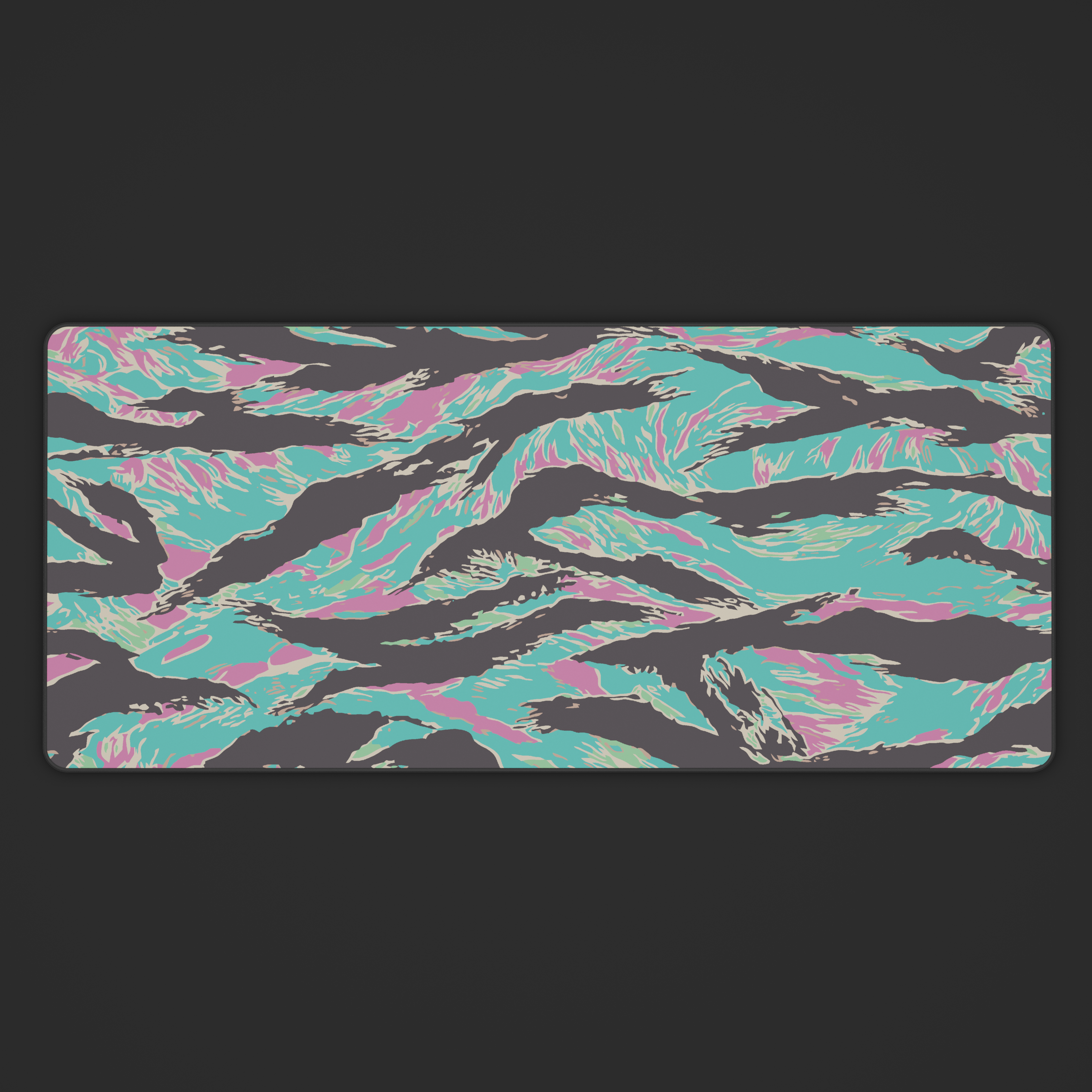 Miami Tiger Stripe Camo Desk Mat