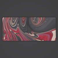 Crimson Liquid Desk Mat