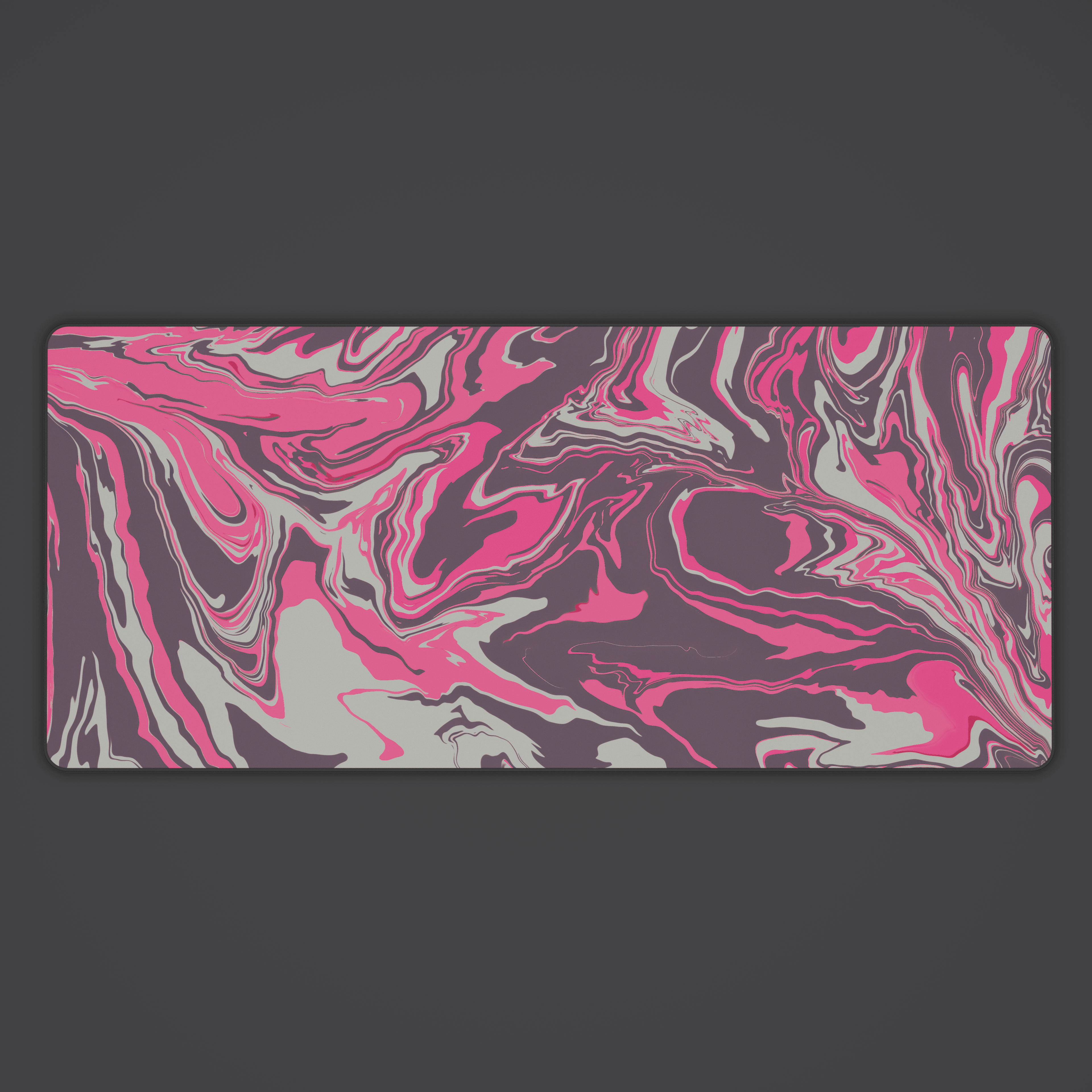 Fuchsia Liquid Desk Mat