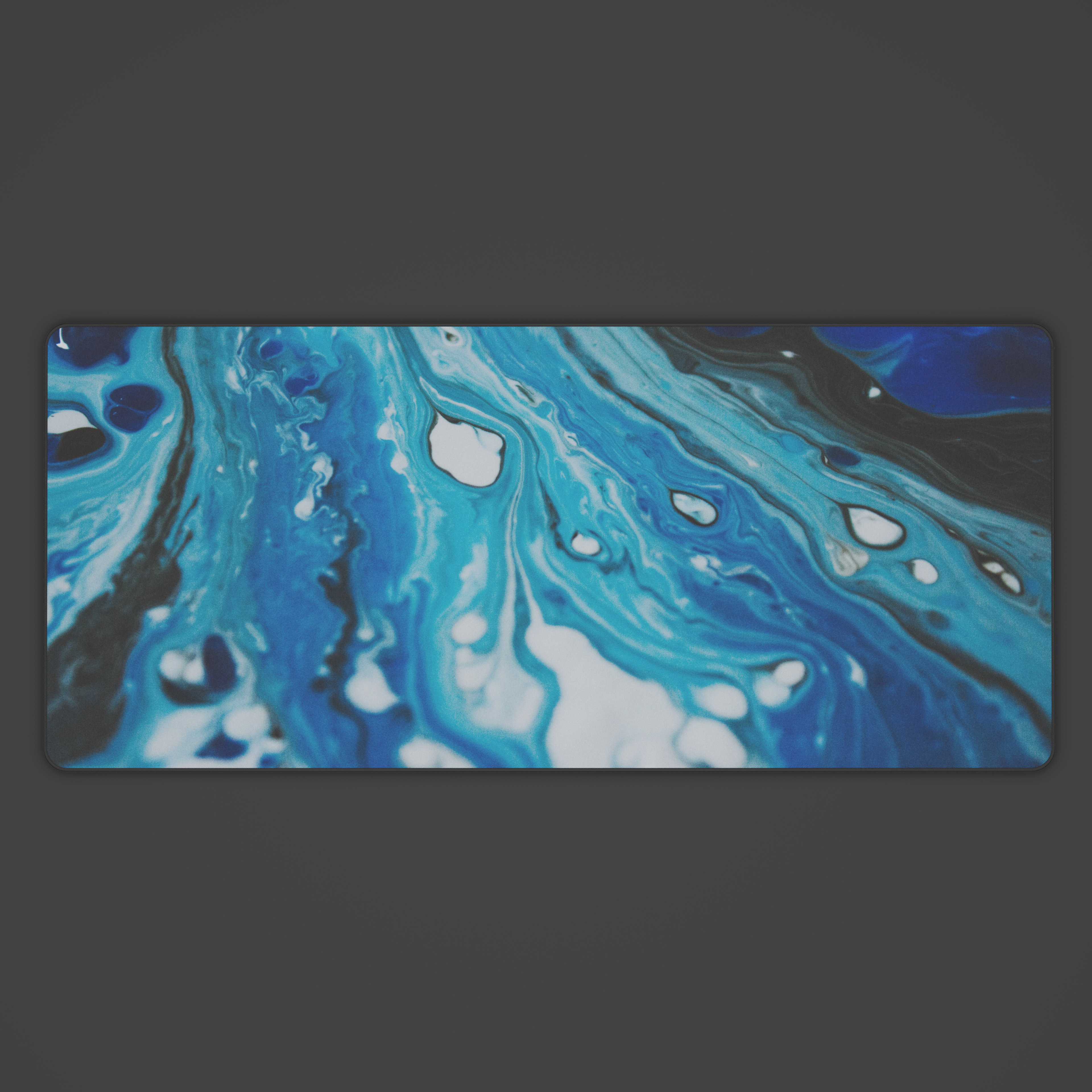 Cobalt Liquid Desk Mat