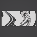 Chrome Liquid Desk Mat