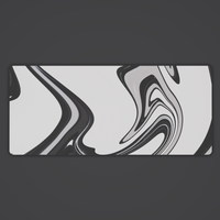 Chrome Liquid Desk Mat