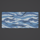 Russian Tiger Stripe Kamysh Blue Camo Desk Mat