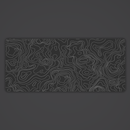 Black (Ver. 2) Topo Desk Mat