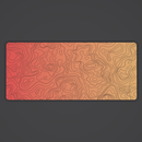 Burn Topo Desk Mat