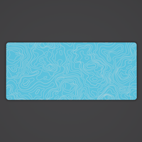 Electric Blue (Ver. 2) Topo Desk Mat