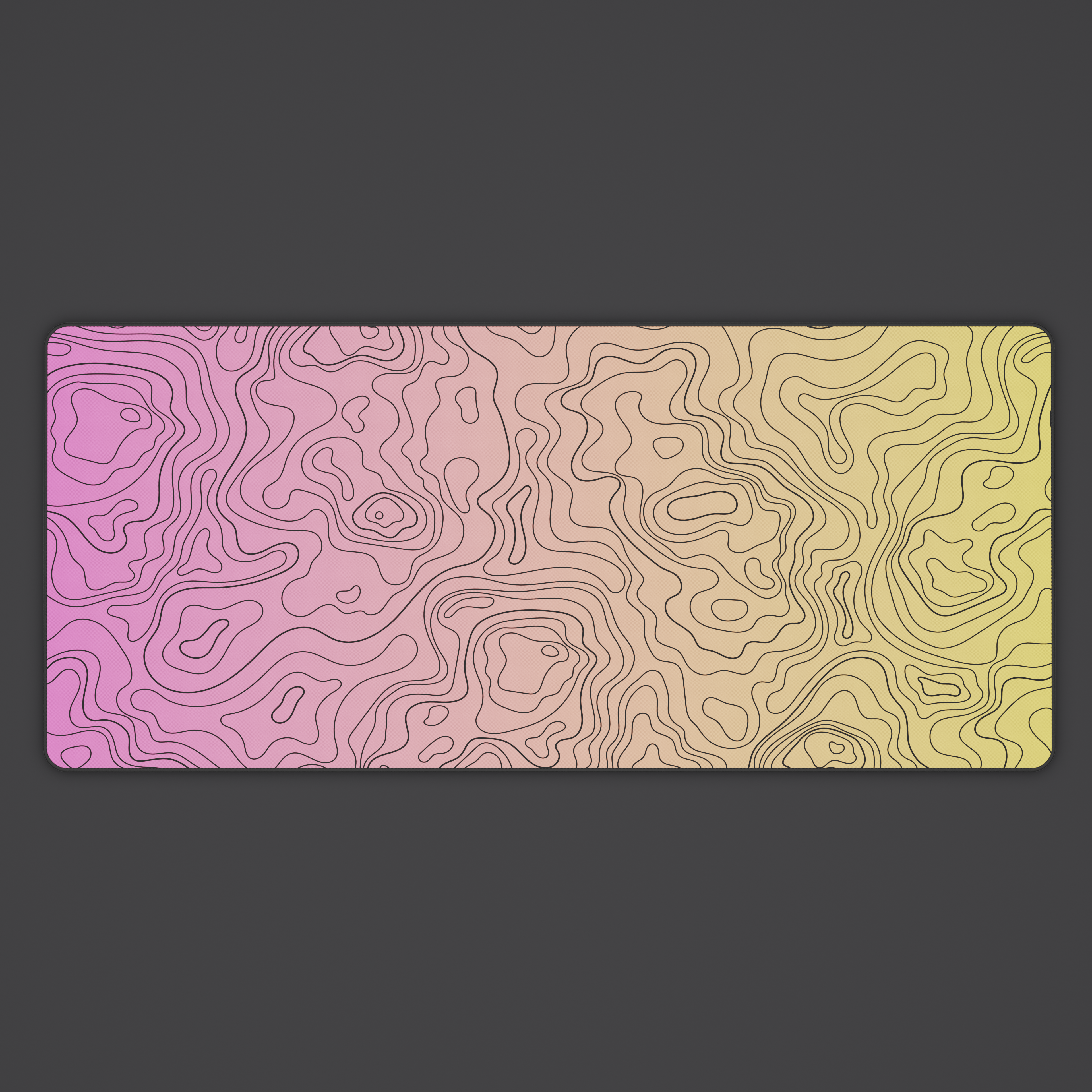 Fade Topo Desk Mat