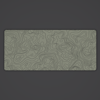 Olive Drab Topo Desk Mat