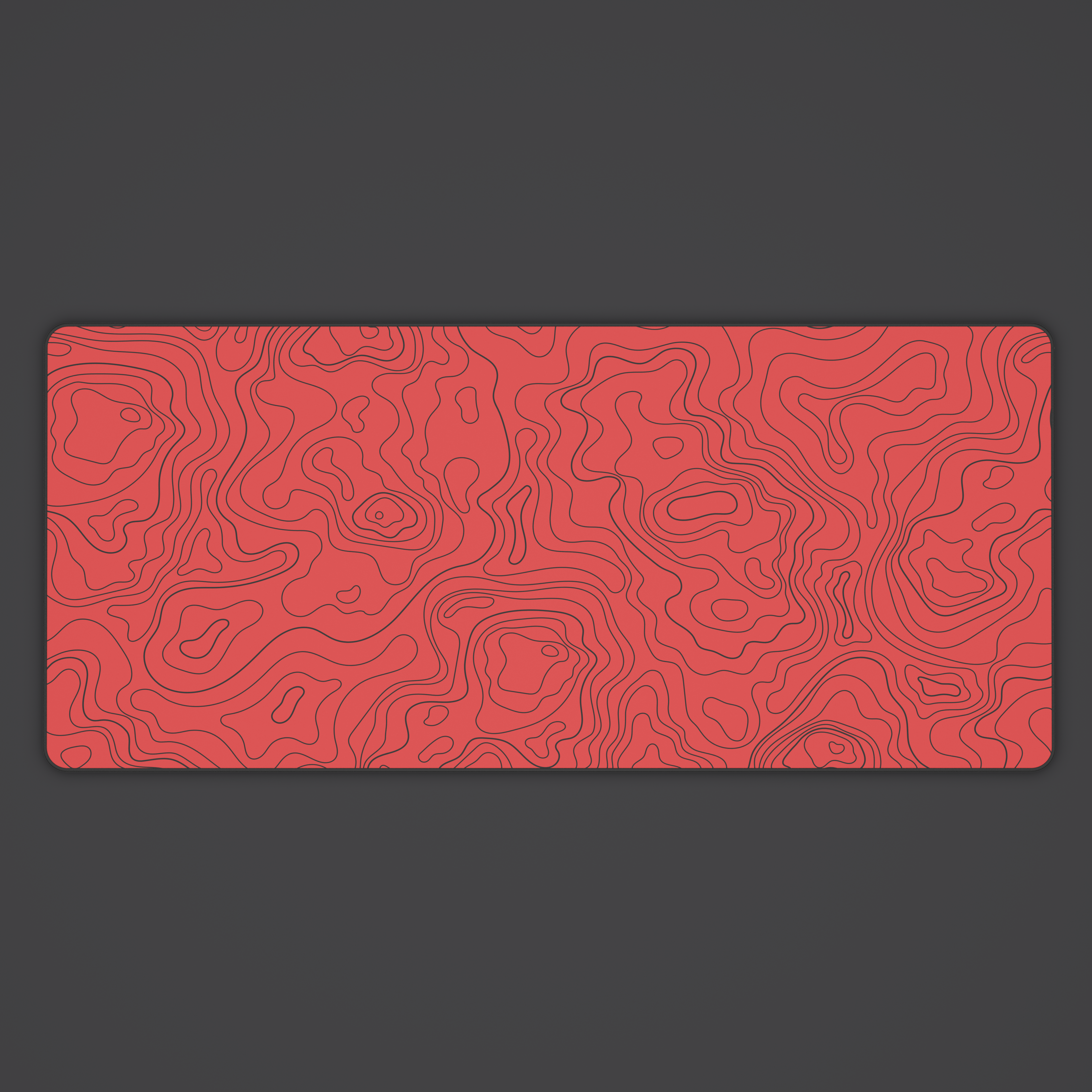 Red Topo Desk Mat