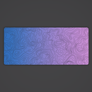 Retrowave Topo Desk Mat