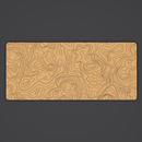 Tangerine Topo Desk Mat