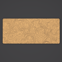 Tangerine Topo Desk Mat