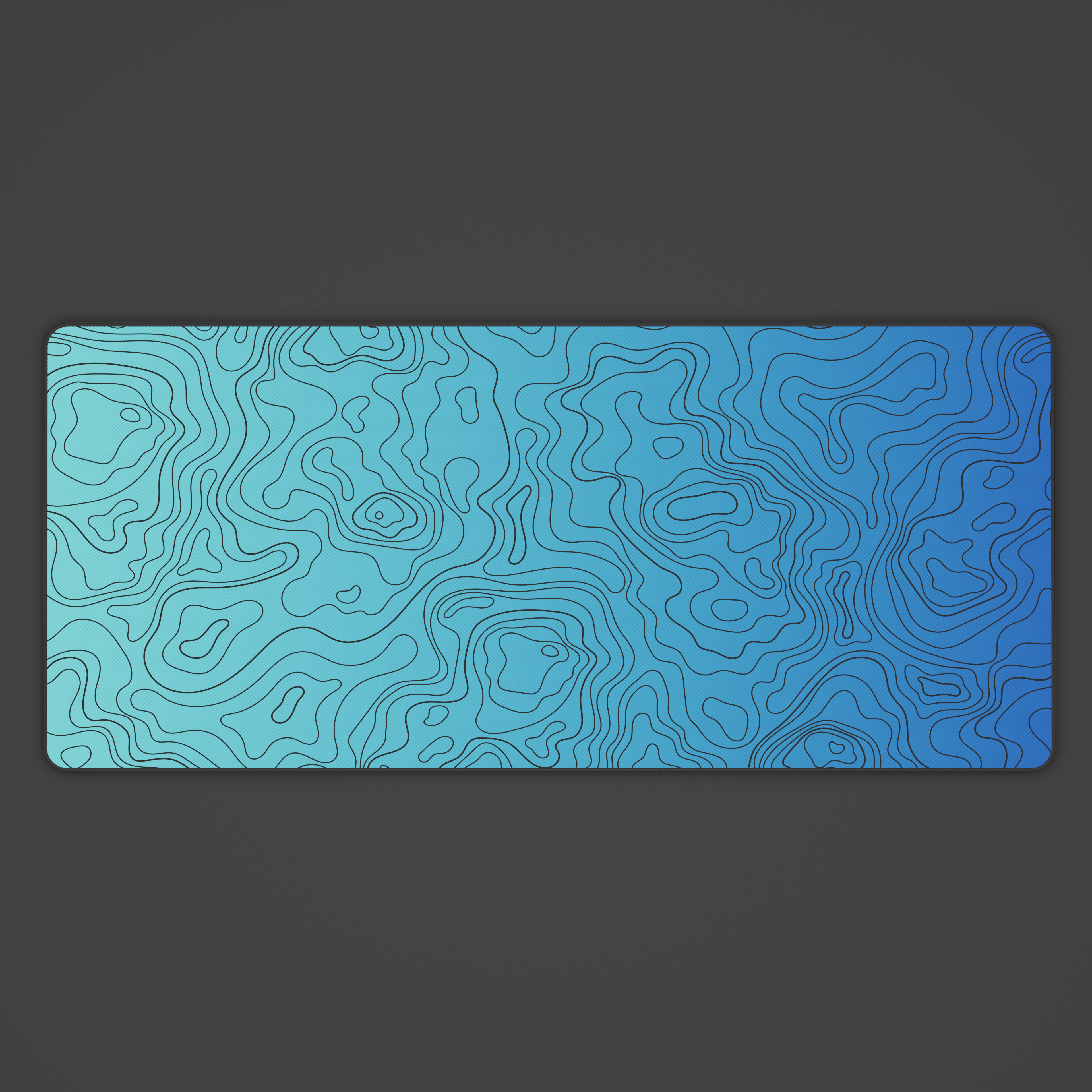 Titanium Topo Desk Mat