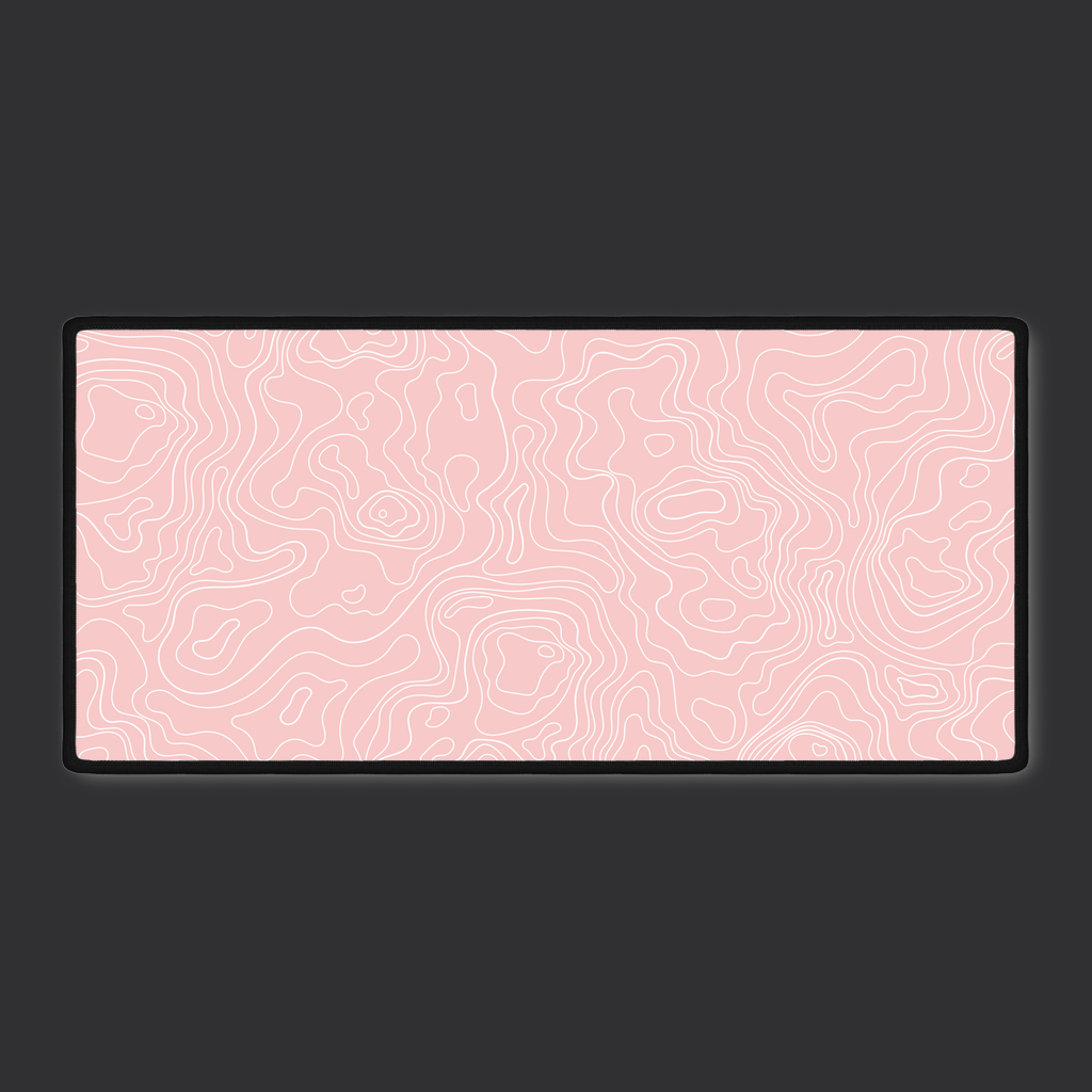 Rose Topographic Desk Mat