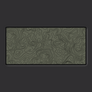 Olive Drab Topographic Desk Mat | Military-Grade Style