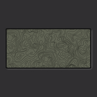 Olive Drab Topographic Desk Mat | Military-Grade Style