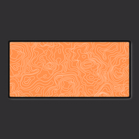 Dreamsicle Topographic Desk Mat - Whimsical Design