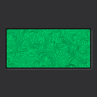 Emerald Topographic Desk Mat | Elevate Your Workspace